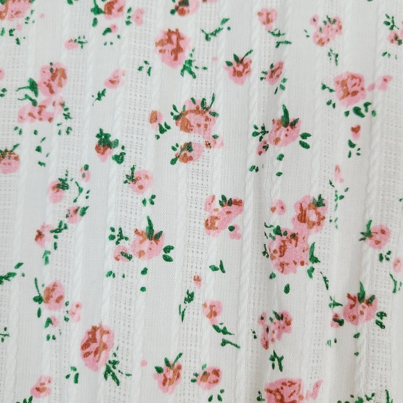 Ivy City Co Lola Shirt Dress Pink Floral Tiered Ruffle A-Line Button-Up 2XS - Picture 6 of 11